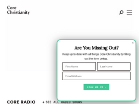 'corechristianity.com' screenshot