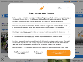 'teleborsa.it' screenshot