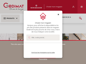 'gedimat.fr' screenshot
