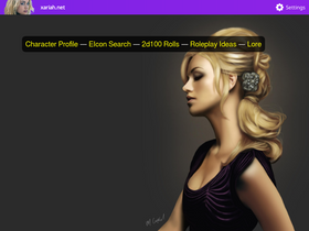 'xariah.net' screenshot