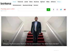 'borkena.com' screenshot