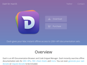 'kapeli.com' screenshot