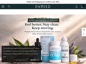 enveedhemp.com homepage screenshot