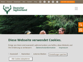 'jagdverband.de' screenshot