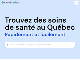 'santequebec.ca' screenshot