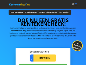 'kentekencheck.nu' screenshot
