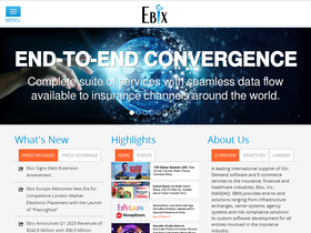 'ebix.com' screenshot