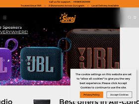 surajbusiness.com homepage screenshot
