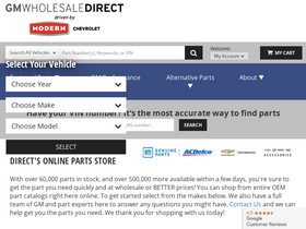 'gmwholesaledirect.com' screenshot