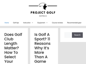 'projectgolfau.com' screenshot