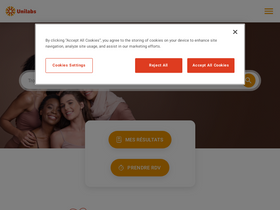 'my-unilabs.fr' screenshot
