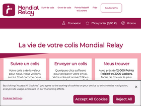 'mondialrelay.com' screenshot