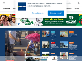 'diariodoamapa.com.br' screenshot