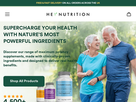 'heynutrition.com' screenshot