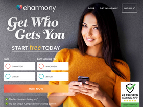 'eharmony.co.uk' screenshot