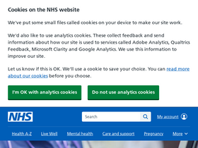 'nhs.uk' screenshot