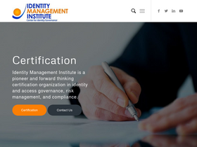'identitymanagementinstitute.org' screenshot