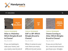 'handymansworld.net' screenshot