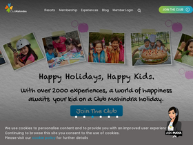 'clubmahindra.com' screenshot