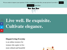 'elegantlivingeveryday.com' screenshot