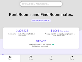'roomiapp.com' screenshot