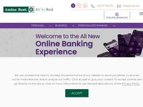 'amanabank.lk' screenshot