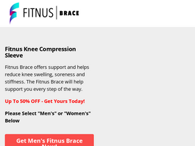 'fitnusbrace.com' screenshot