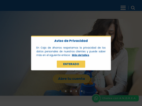 'cajadeahorros.com.pa' screenshot