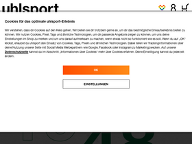 'uhlsport.com' screenshot