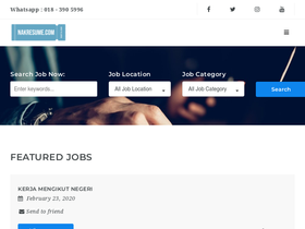 'peluangkerjaya.com' screenshot