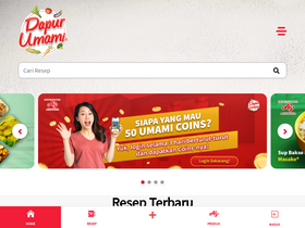 'dapurumami.com' screenshot