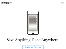 'instapaper.com' screenshot