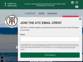 'mackinacferry.com' screenshot