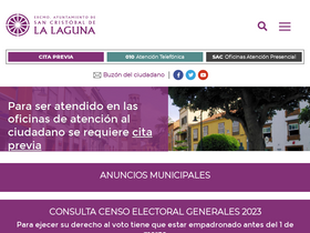 'aytolalaguna.es' screenshot
