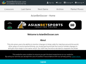'asianbetsoccer.com' screenshot