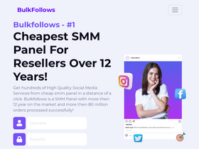 'bulkfollows.com' screenshot