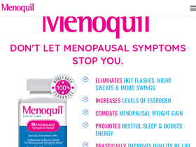 Menoquil homepage screenshot