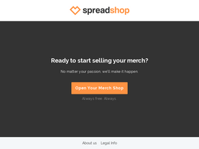 'myspreadshop.com' screenshot