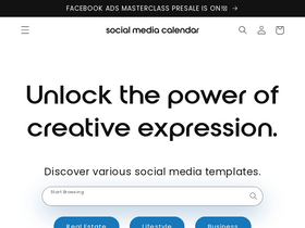 'socialmediacalendar.co' screenshot