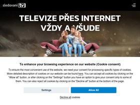 'sledovanitv.cz' screenshot
