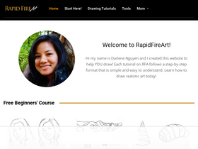 'rapidfireart.com' screenshot