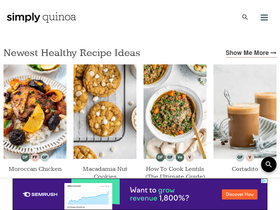 'simplyquinoa.com' screenshot