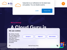 'acloudguru.com' screenshot