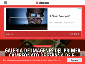 'miliamperios.com' screenshot