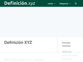 'definicion.xyz' screenshot