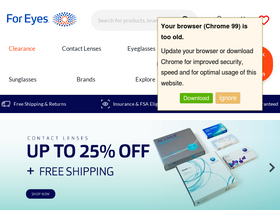 'foreyes.com' screenshot