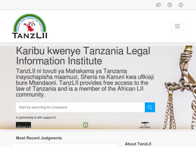 'tanzlii.org' screenshot