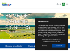 'agritechnica.com' screenshot