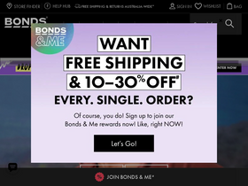 'bonds.com.au' screenshot