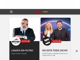 'deportes.cienradios.com' screenshot